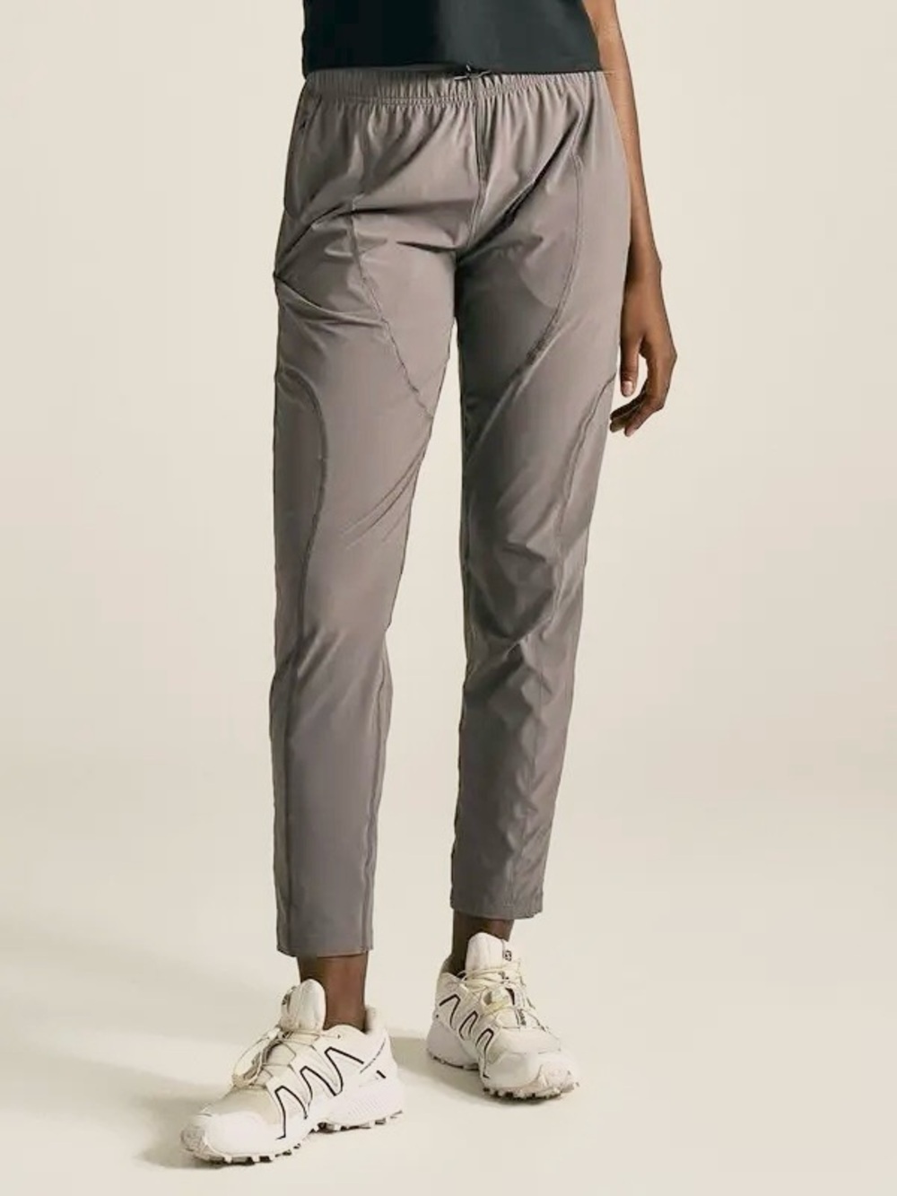 OUTDOOR VOICES | JOG PANT CL IN THUNDER GRAY DRAWSTRING MEDIUM MIDRISE TAPERED